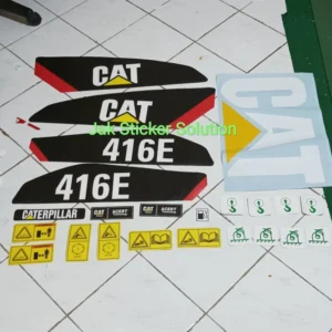 Stiker Backhoe Loader Cat 416E Sticker Alat Berat