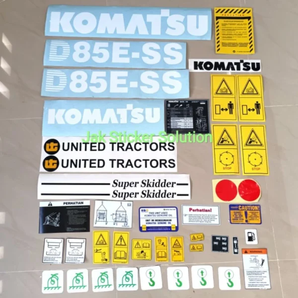 Stiker Dozer Komatsu D85ESS Decal Alat berat