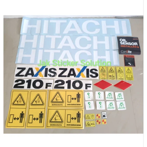 Stiker Excavator Hitachi 210F 5G