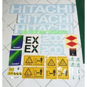 Stiker Excavator Hitachi EX 200-5 Sticker Alat Berat