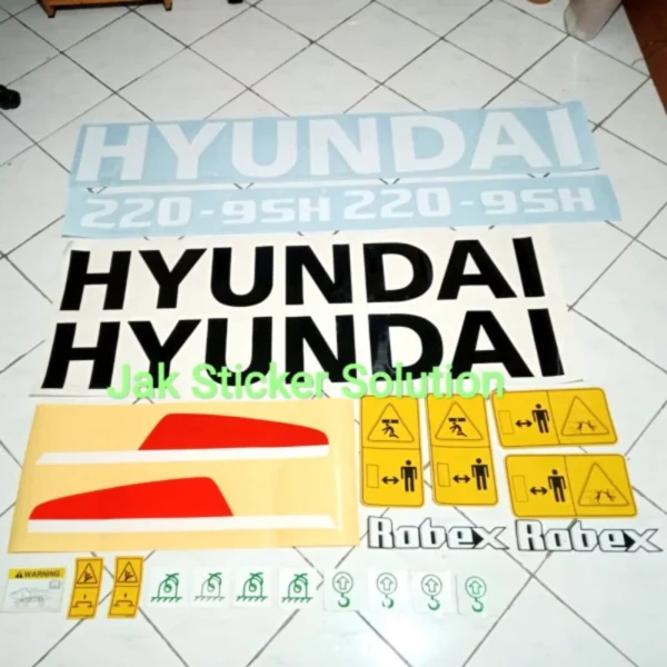 Stiker Excavator Hyundai R220-9SH