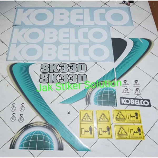 Stiker Excavator Kobelco SK330-10 Sticker Alat Berat