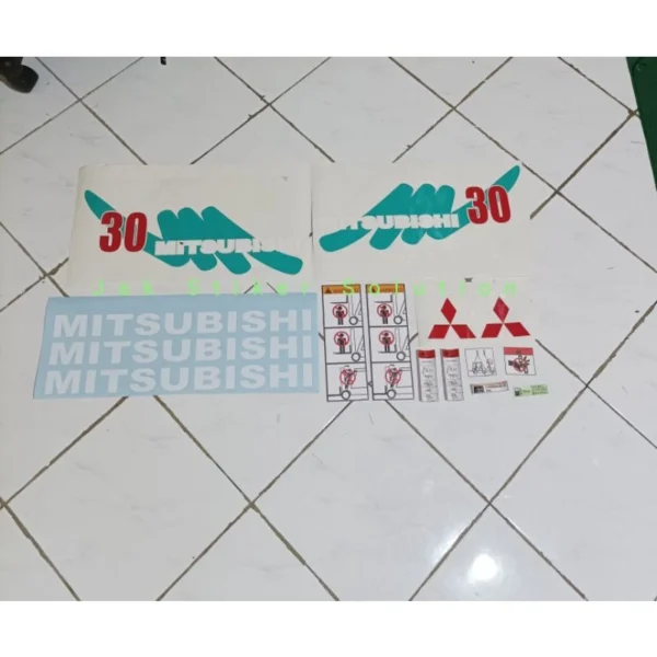 Stiker Forklift Mitsubishi 30(3ton)