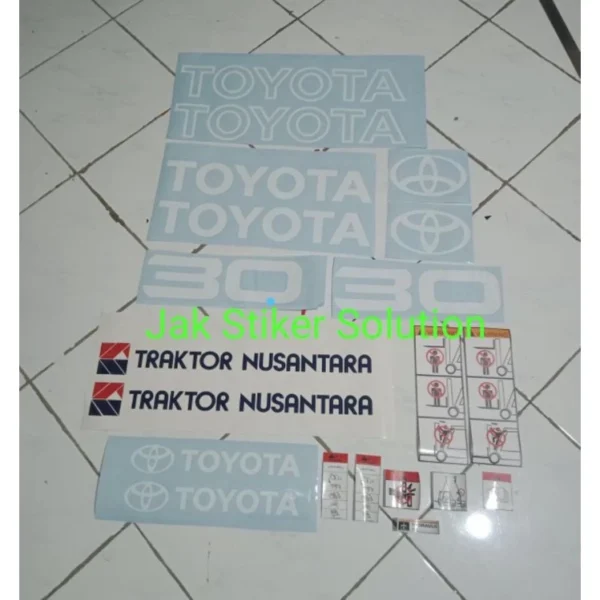 Stiker Forklift Toyota 30 (3ton)