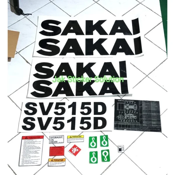 Stiker Vibro Compactor Sakai SV515D