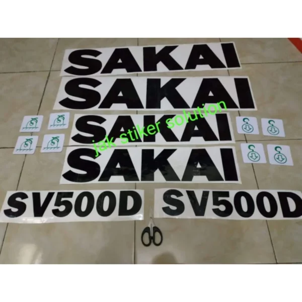 Stiker Vibro Sakai SV500D sticker alat berat