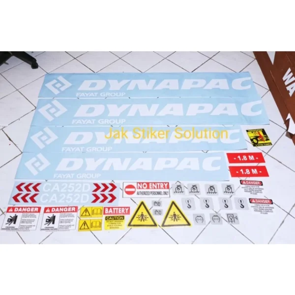 Stiker Dynapac CA252D Sticker Alat Berat